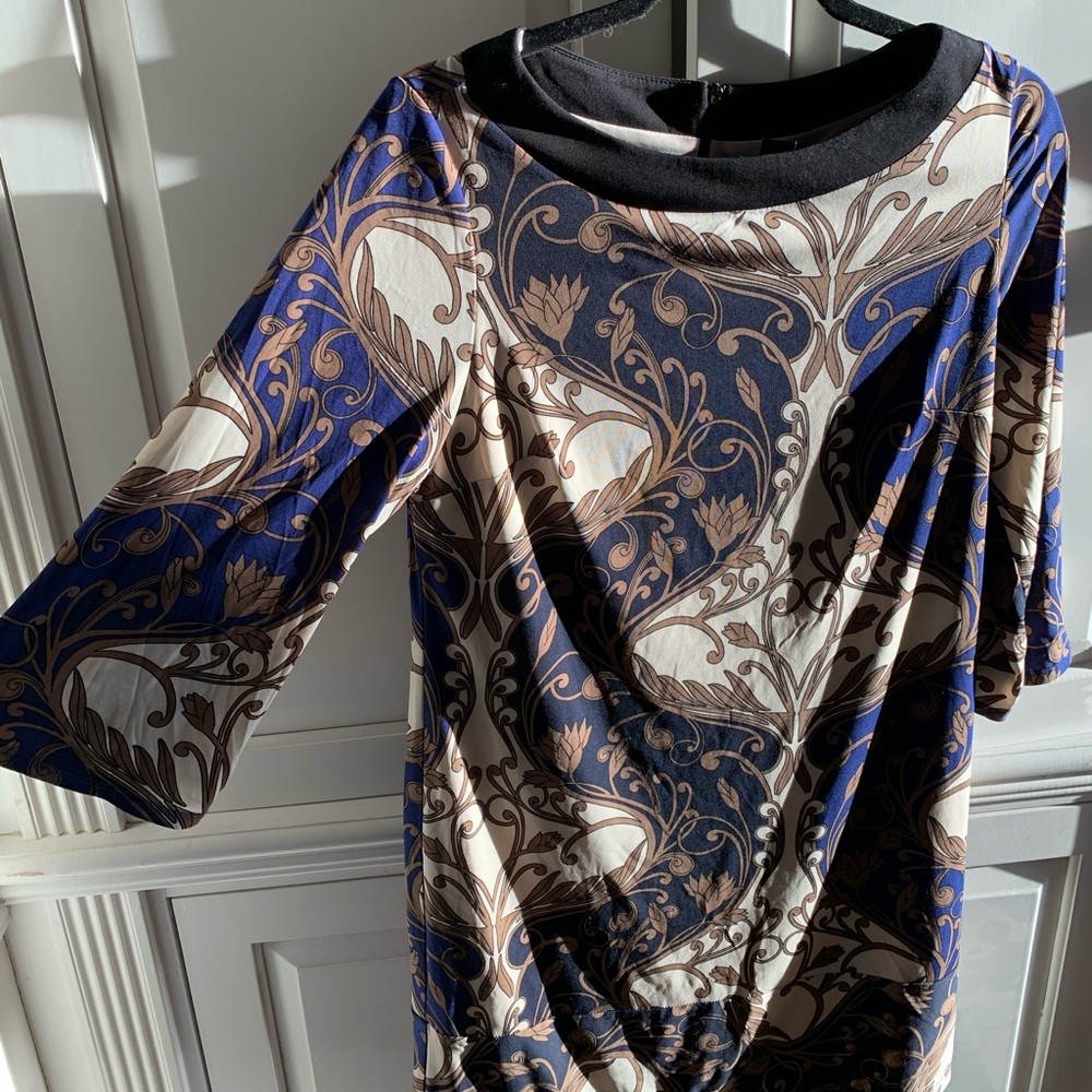 Like New Purple Patterned Cocktail Dress 🍒